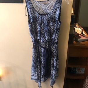 Blue Fishtail Summer Dress